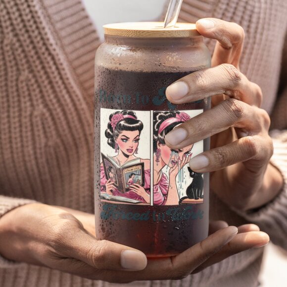 Born to Read Forced to Work, Funny Book Lover Tumbler, Bookish Gift, Spicy Books - Picture 6 of 6